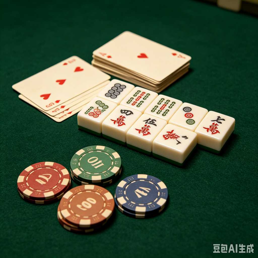retro text mahjong tiles